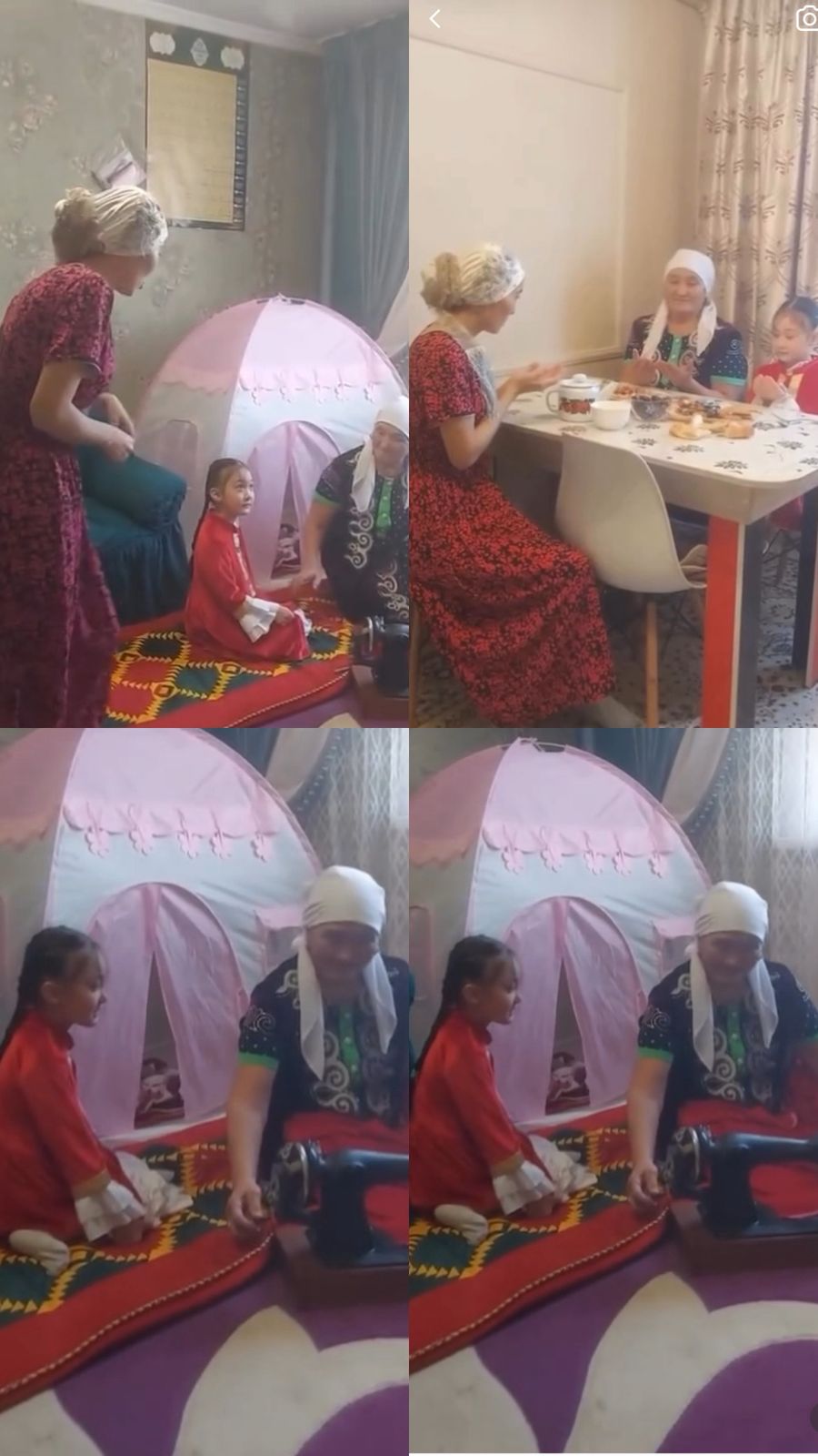 «Ананың аялы алақаны» челлендж (Аналарымызға, әжелерімізге, әйел қауымдарына алғыс білдіру)Мекетепалды "Бәйтерек" тобының ат-анасы және Жаңғабыл Раяна ның отбасымен.