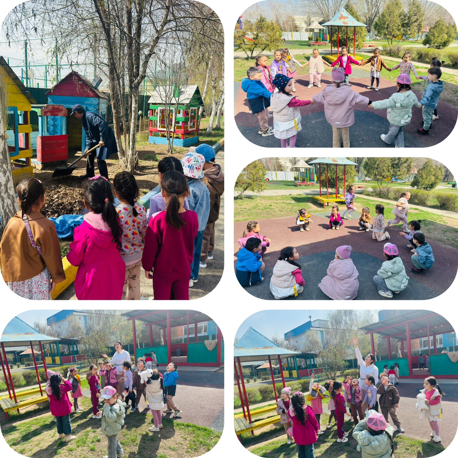 🌞 Балабақшадағы көңілді көктем! Көктемнің шуақты күндері біздің бүлдіршіндер үшін тек ойын емес, сонымен қатар жаңа нәрселерді үйренудің тамаша уақыты. Бүгін біздің балабақшада нағыз «Еңбек пен ойын» күні өтті!
