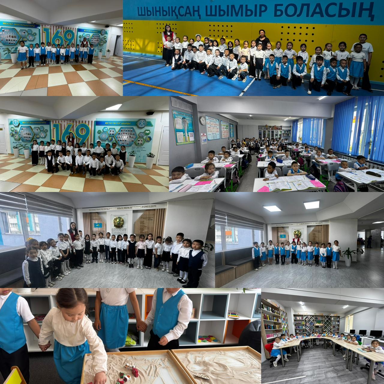 Мектепке саяхат! 🏫🤝  Мектеп пен балабақша сабақтастығы аясында «Тұлпар» және «Бәйтерек» топтары №169 мектеп-лицейіне барып қайтты. Бүлдіршіндер мектеп өмірімен танысып, алғашқы қадамдарын жасады. ✨  Тәрбиешілер: Аликулова М.Т., Налибаева А.А.